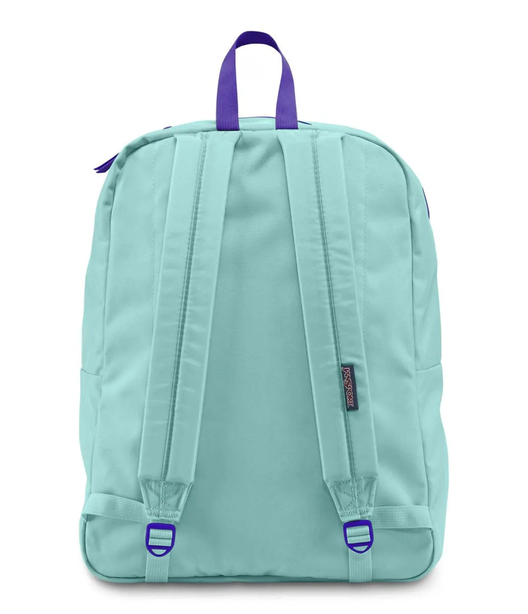 JANSPORT Overexposed Backpack - Aqua Dash/Violet Purple