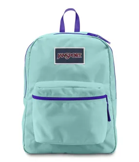 JANSPORT Overexposed Backpack - Aqua Dash/Violet Purple