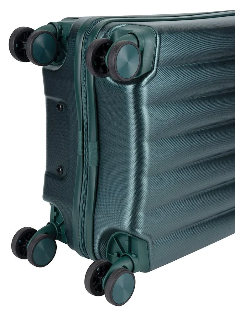 Jo Borkett Gatsby 4 Wheel Trolley Carry On | Green