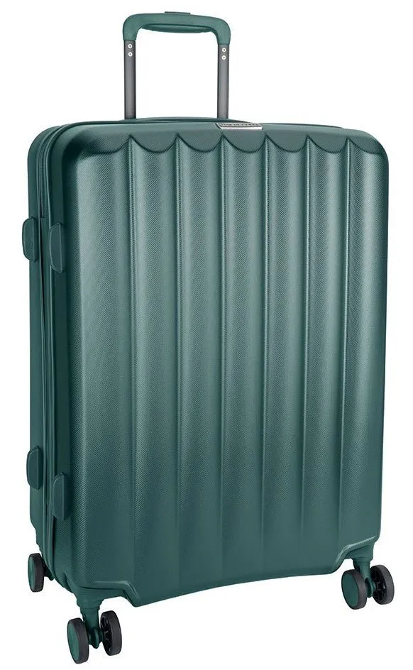 Jo Borkett Gatsby Medium 4 Wheel Trolley Case | Green