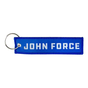 John Force Woven Key Tag