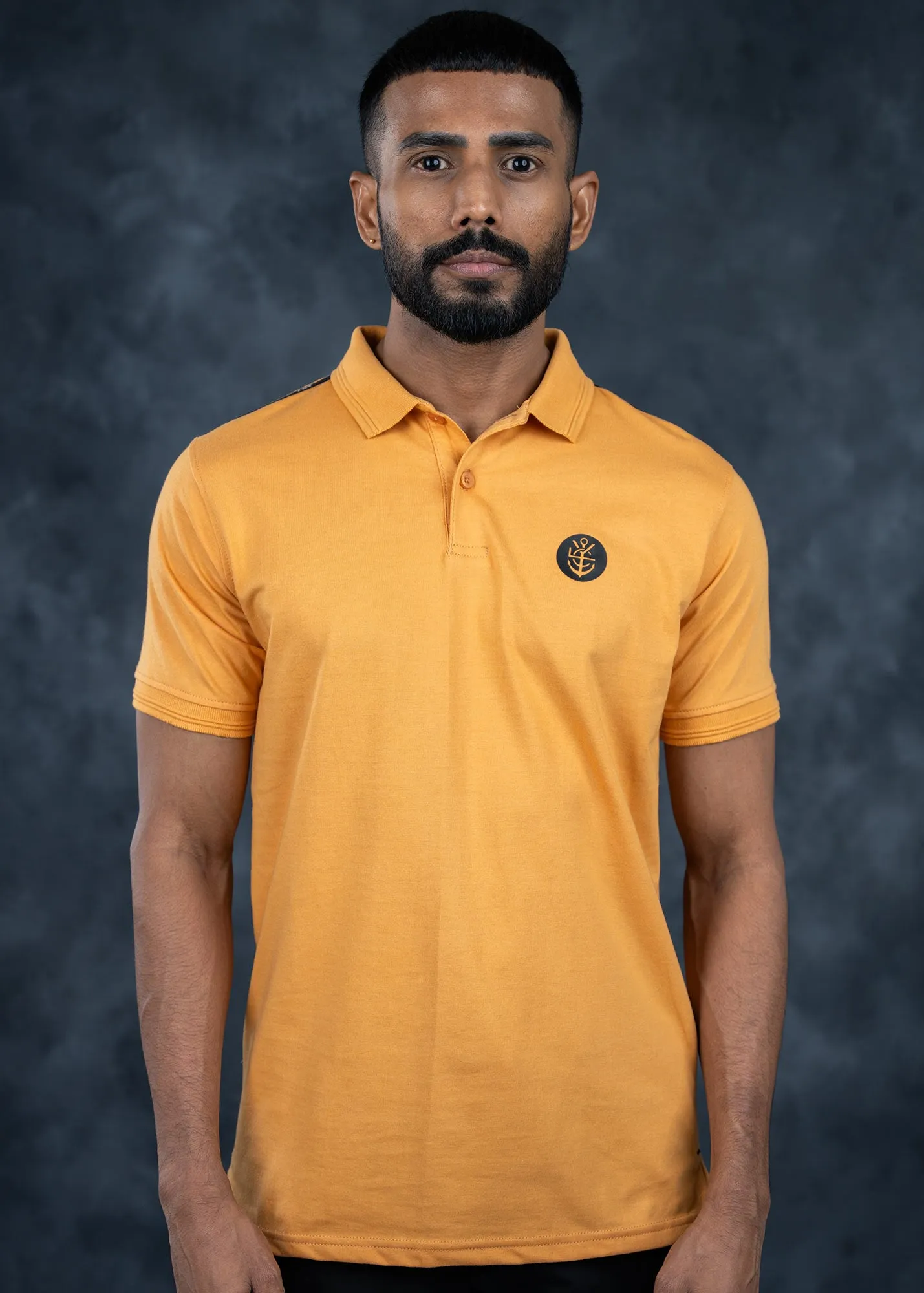 LCY | Twin Striped Collar Basic Polo