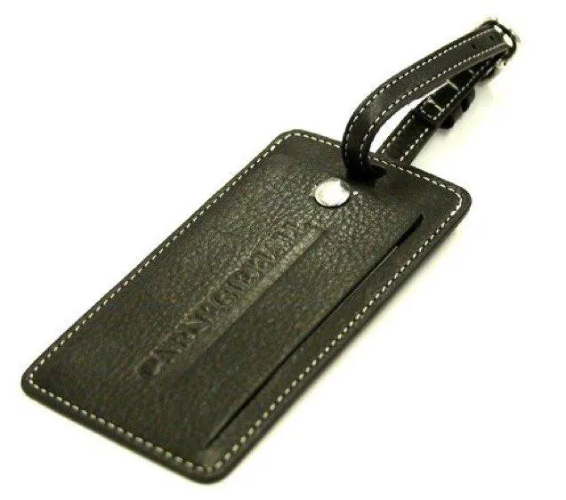 Levenger Leather Luggage Tag | Retro Collection