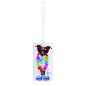 Lewis N Clark Dog With Lei Luggage Tag