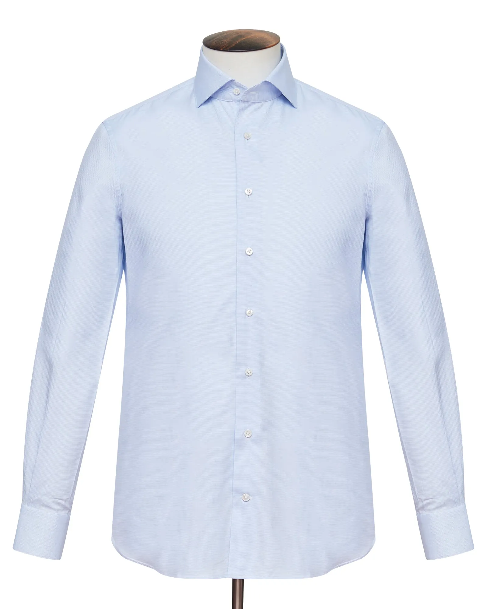 Light Blue Dobby Cutaway Collar Shirt