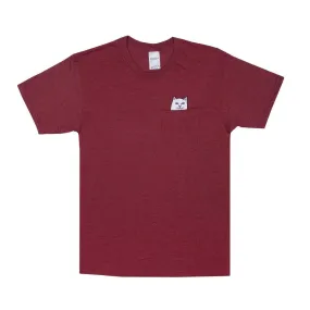 Lord Nermal Pocket Tee (Tri Blend Dark Red)