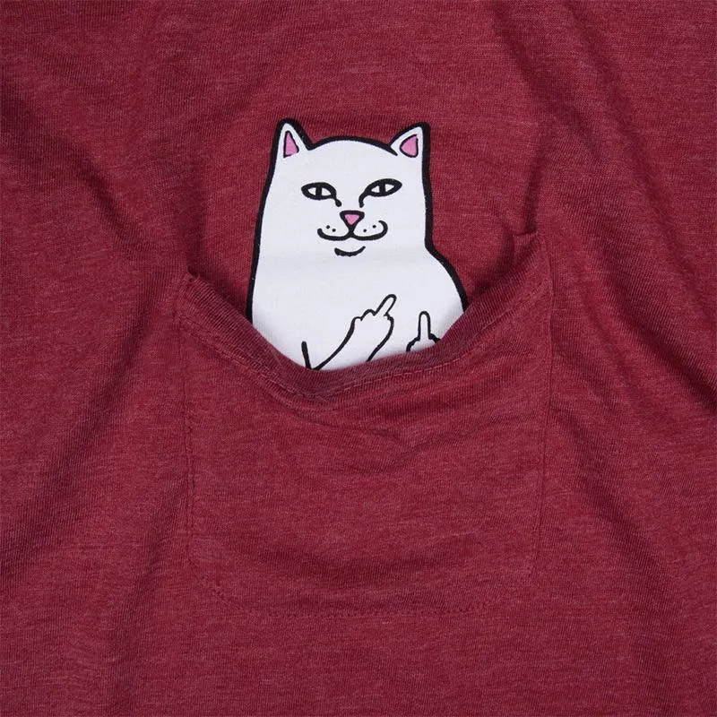 Lord Nermal Pocket Tee (Tri Blend Dark Red)