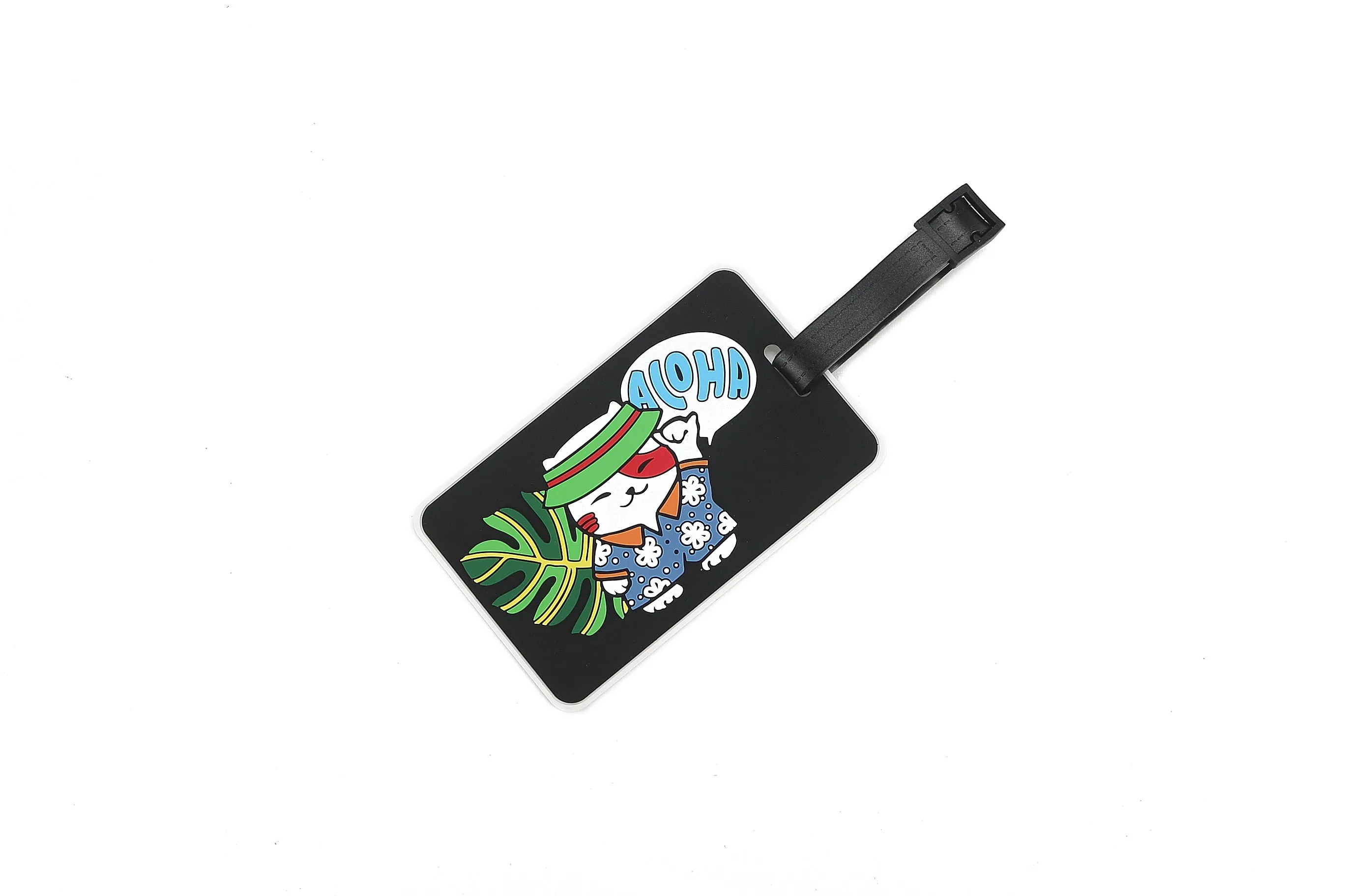 Luggage Tag Neko Shaka Black