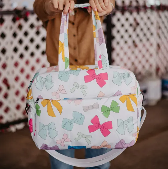 Multicolored Bows Duffel Weekender Bag