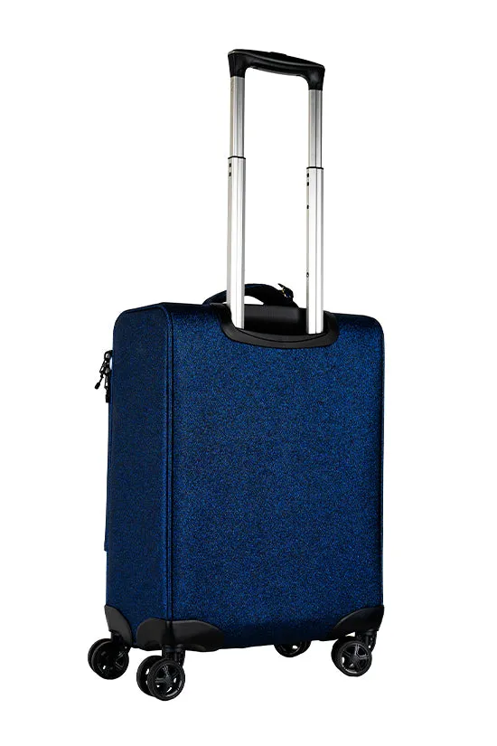 Navy Rebel Dream Luggage with White Zipper