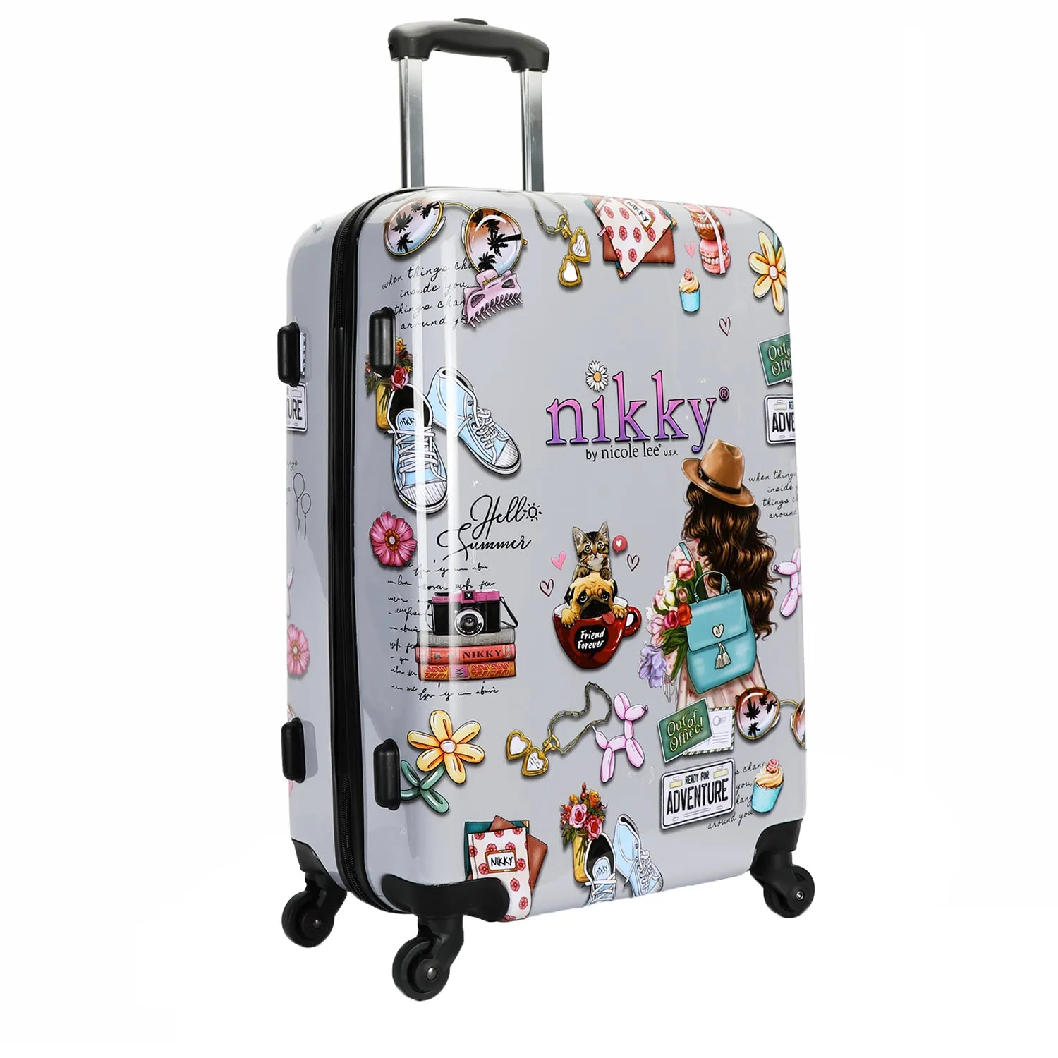 NIKKY 3 PC HARDCASE SET LUGGAGE