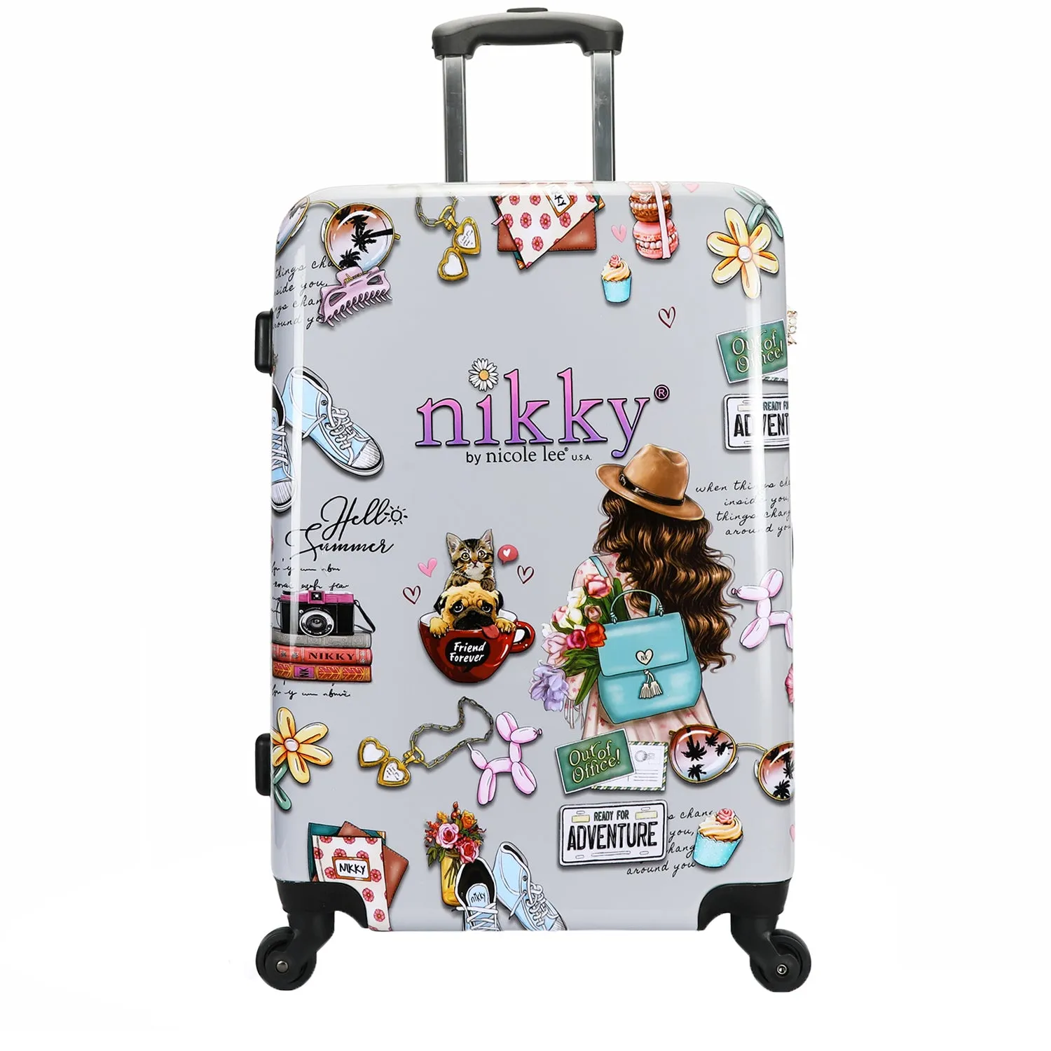 NIKKY 3 PC HARDCASE SET LUGGAGE