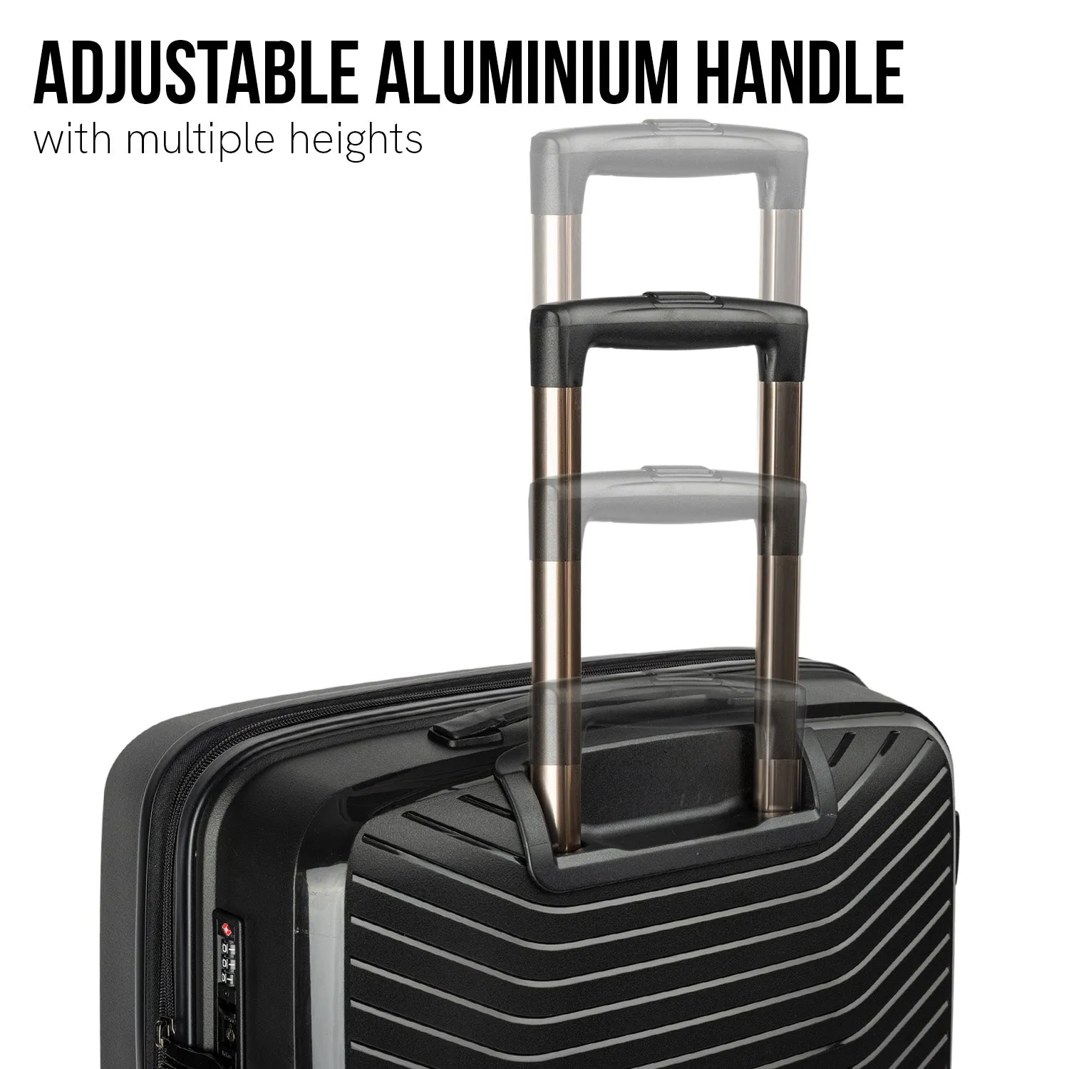 Olympus  Astra 29in Lightweight Hard Shell Suitcase - Obsidian Black