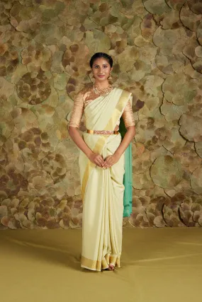 Paner in Sky Blue x Honey Peach /ಆಕಾಶ x ಜೇನು Paner Saree