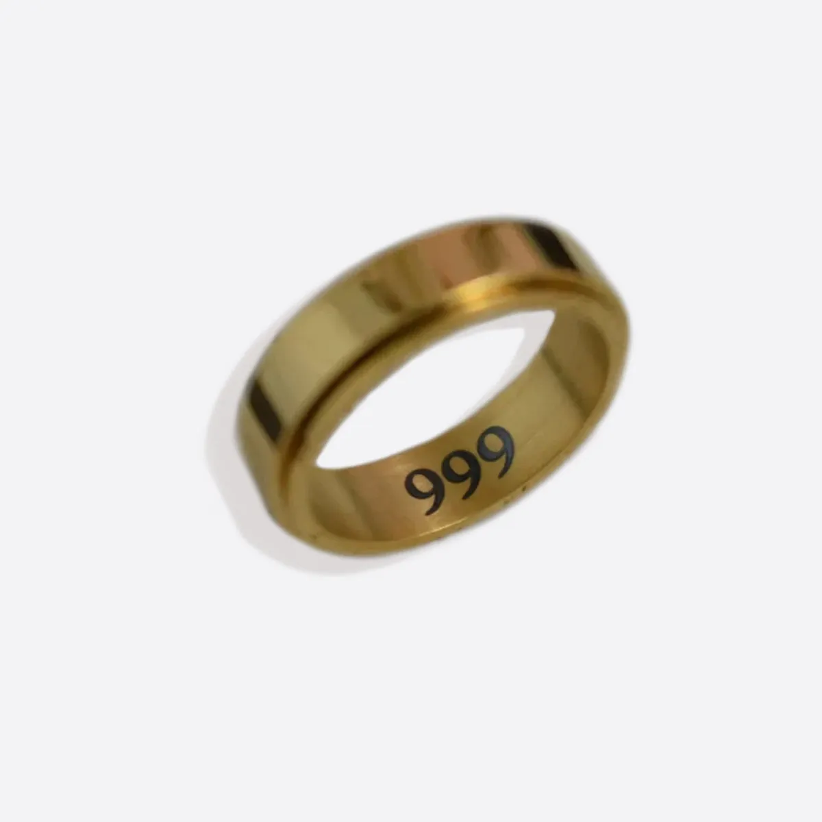 Personalized Classic Block Fidget Ring