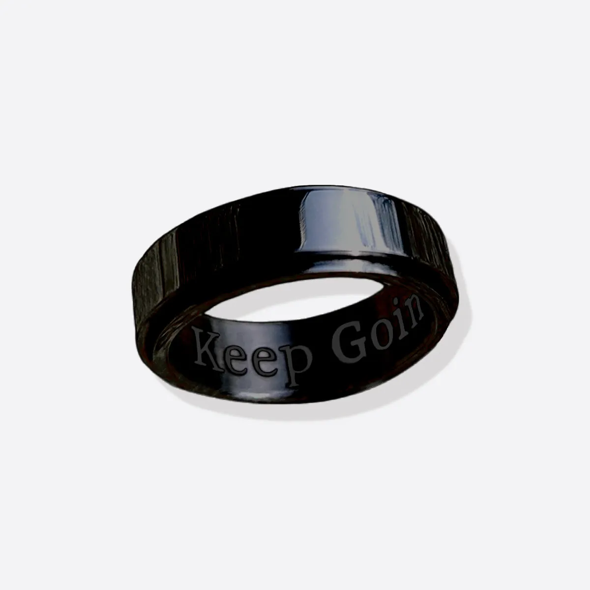 Personalized Classic Block Fidget Ring