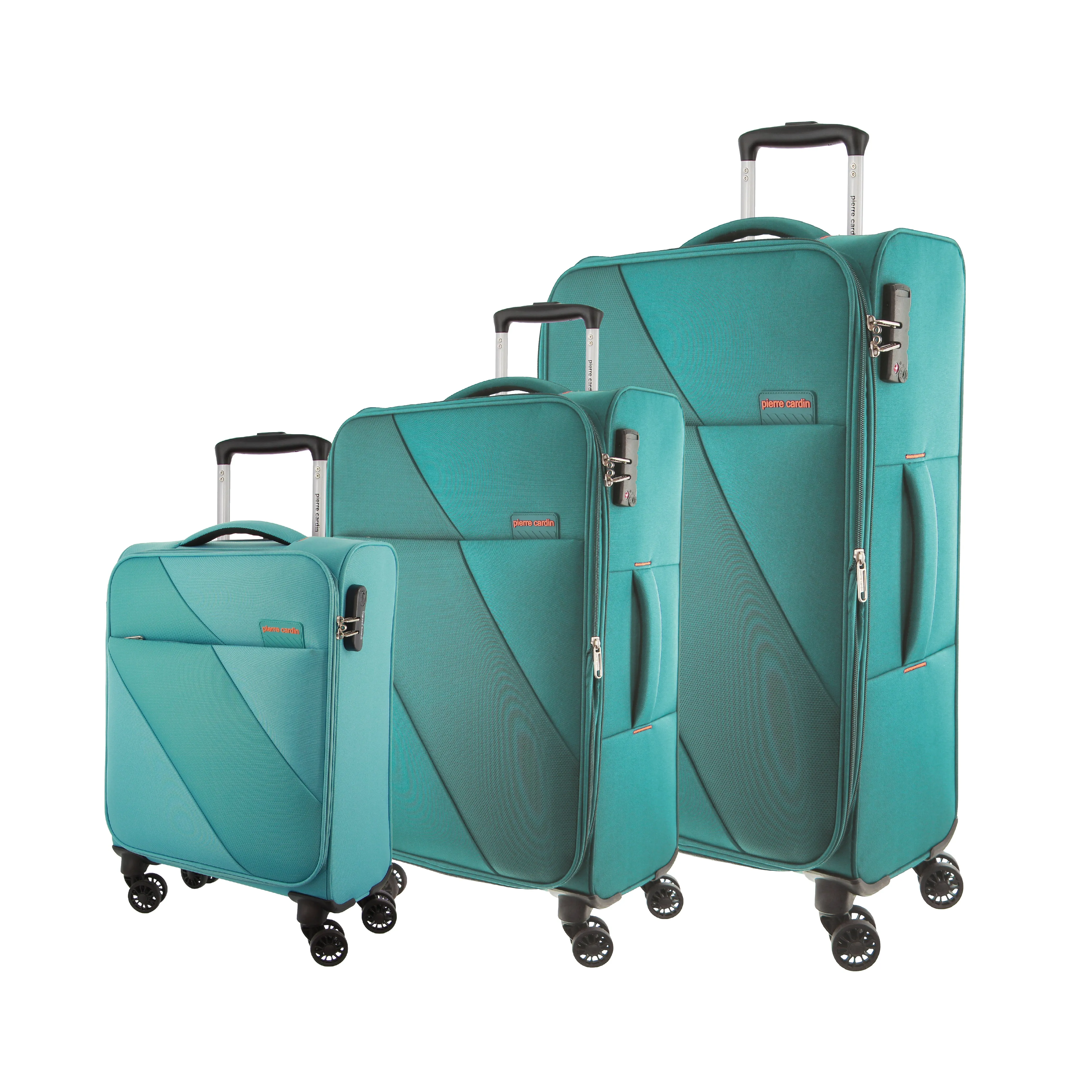 Pierre Cardin Softside Trolley 3 Piece Set PC3645Set