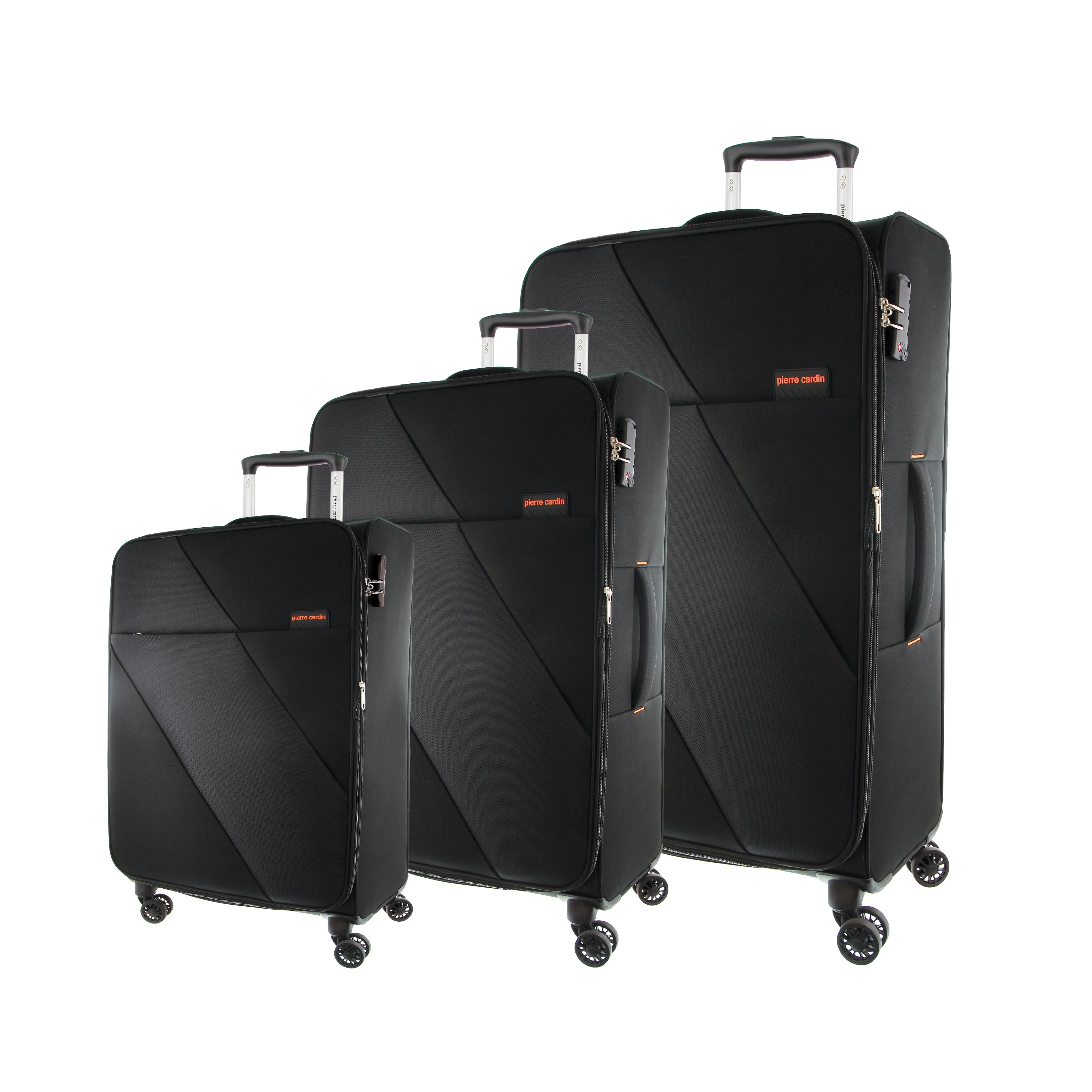 Pierre Cardin Softside Trolley 3 Piece Set PC3645Set