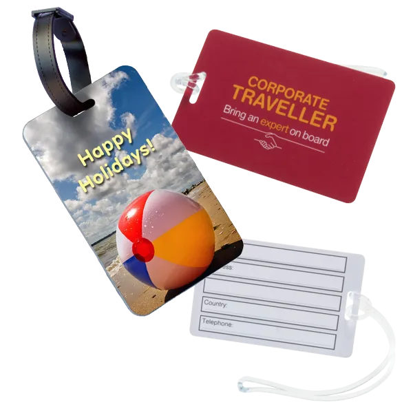 Plastic Luggage Tags - Unprinted sample