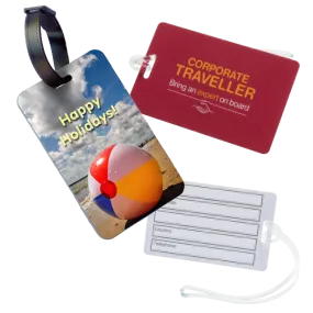 Plastic Luggage Tags - Unprinted sample