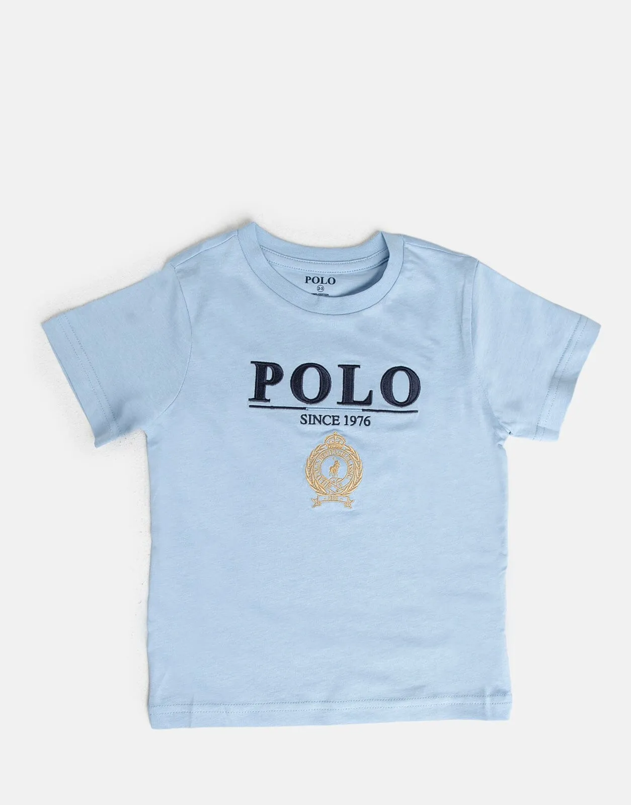 Polo Kids Logan Blue Crested T-Shirt