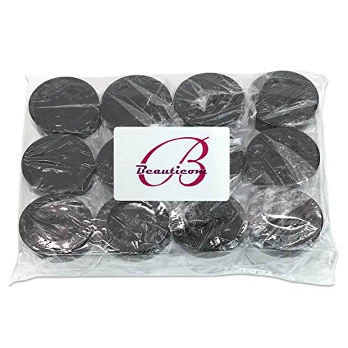 (Quantity: 12 Pieces) Beauticom 30G/30ML (1 Oz) Round Clear Jars with Black Lids for Pills, Medication, Ointments and Other Beauty and Health Aids - BPA Free