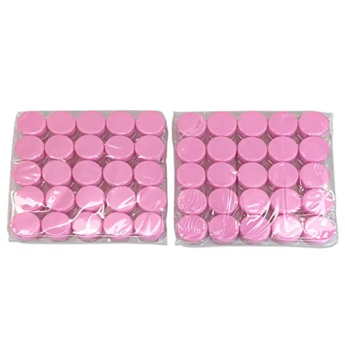 (Quantity: 200 Pcs) Beauticom 5G/5ML Round Clear Jars with Pink Lids for Cosmetics, Medication, Lab and Field Research Samples, Beauty and Health Aids - BPA Free