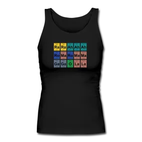 "Lady Gaga Periodic Table" Women's Longer Length Fitted Tank