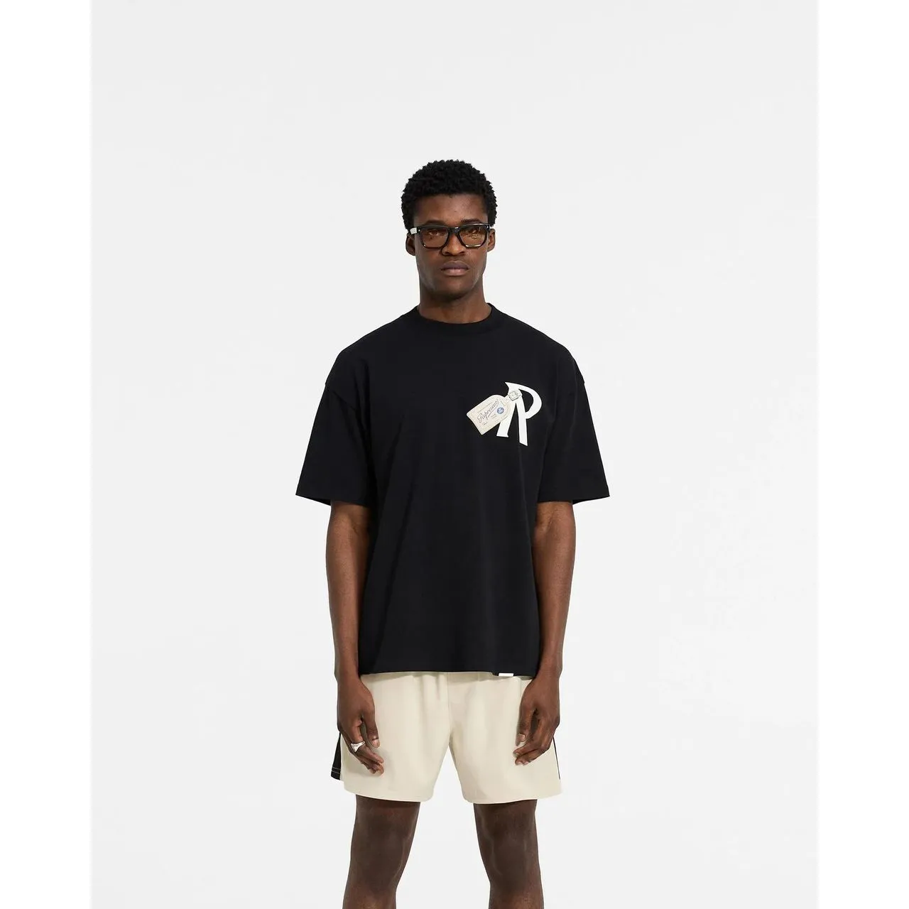 Represent Luggage Tag Tee Jet Black