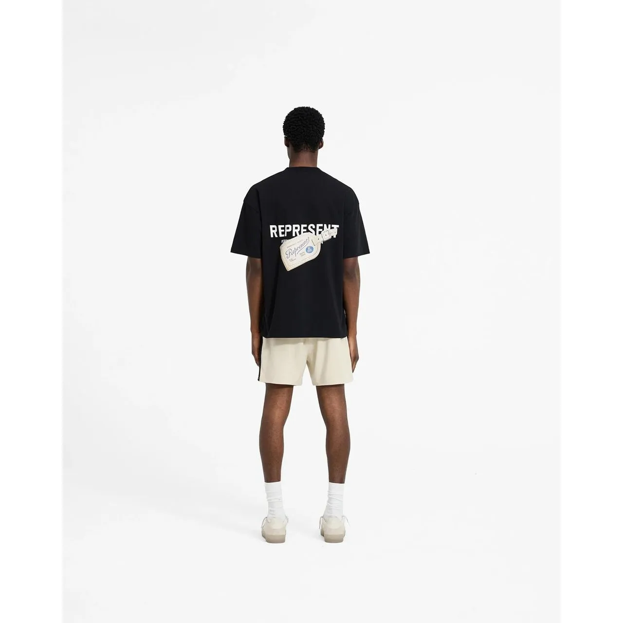 Represent Luggage Tag Tee Jet Black