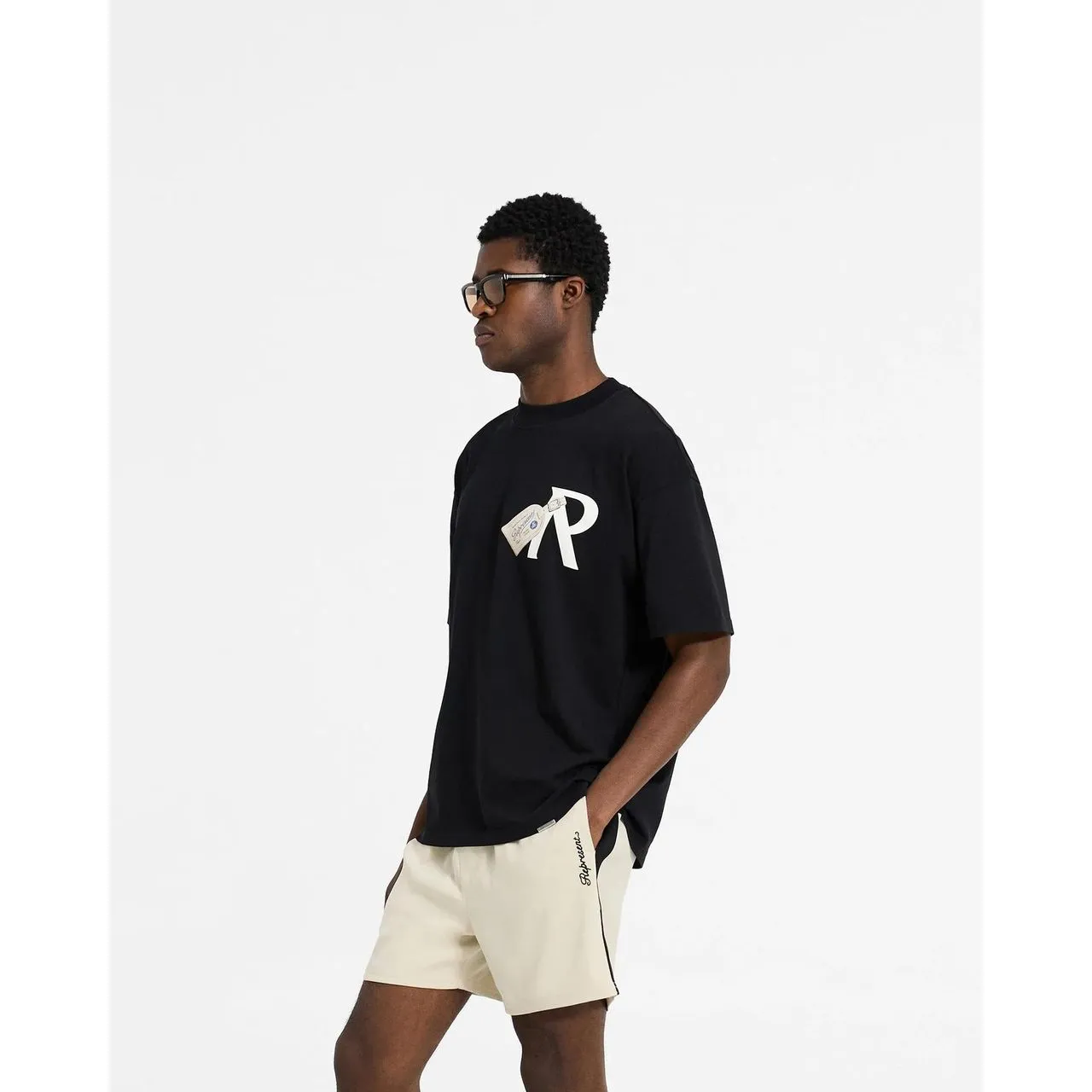 Represent Luggage Tag Tee Jet Black