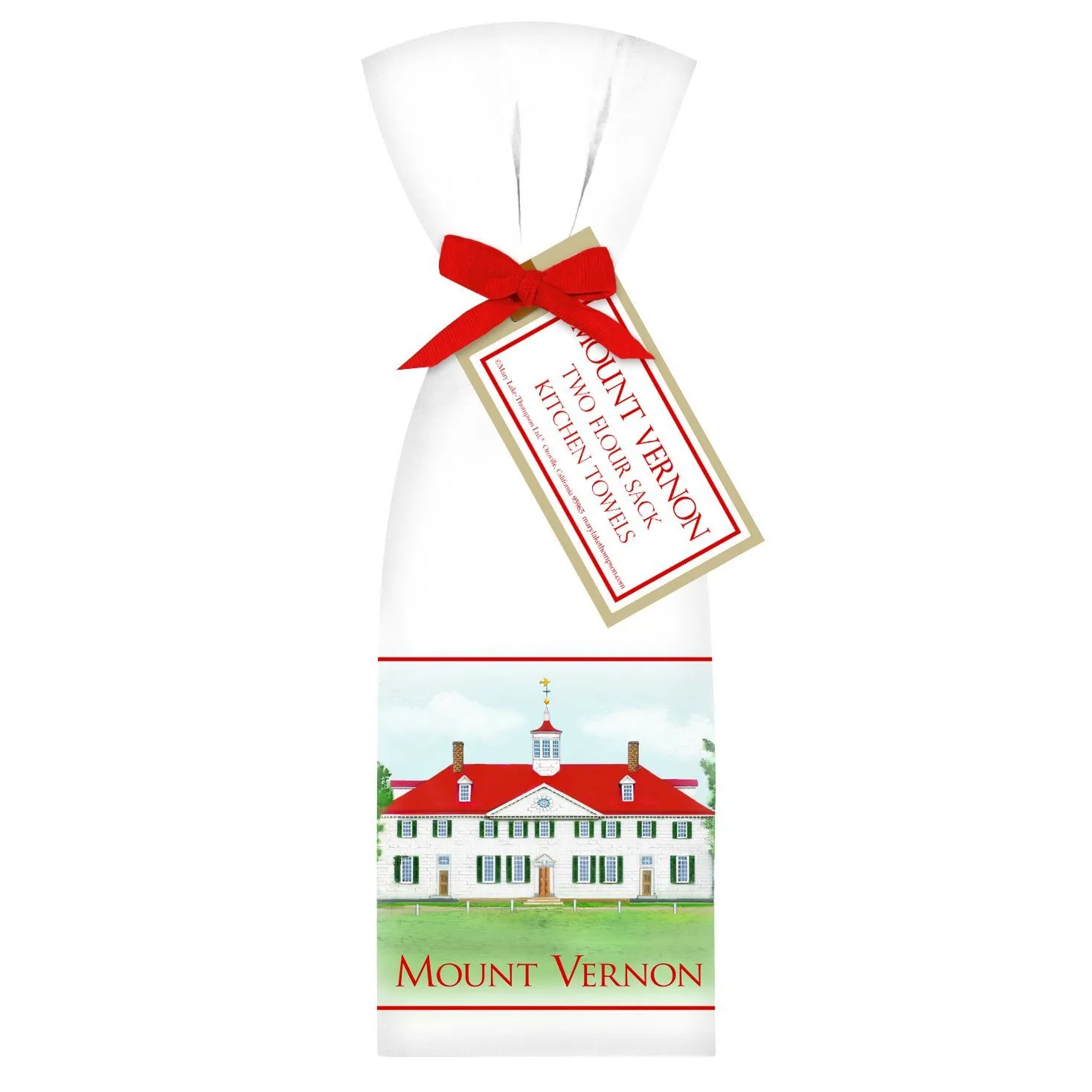 Set of 2 Mount Vernon Flour Sack Towels