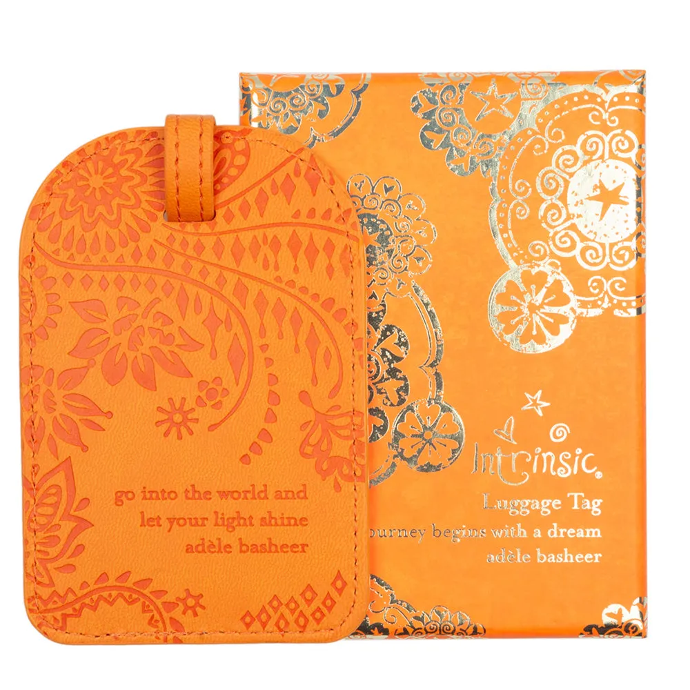 Sunrise Orange Luggage Tag