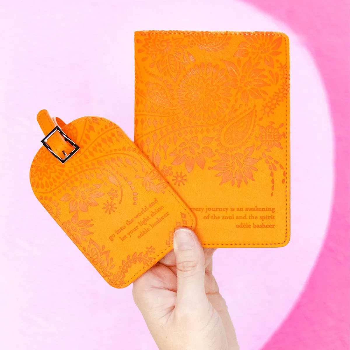 Sunrise Orange Luggage Tag