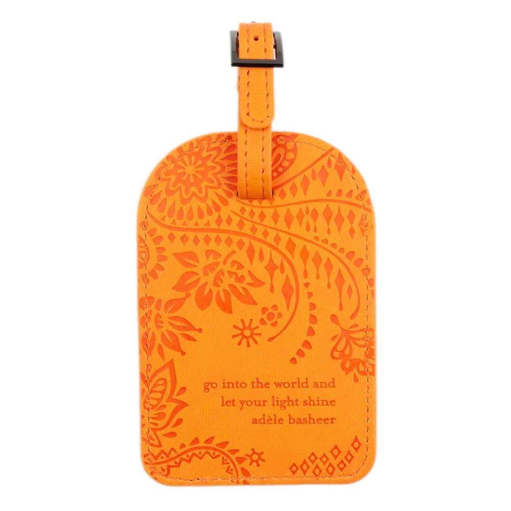 Sunrise Orange Luggage Tag