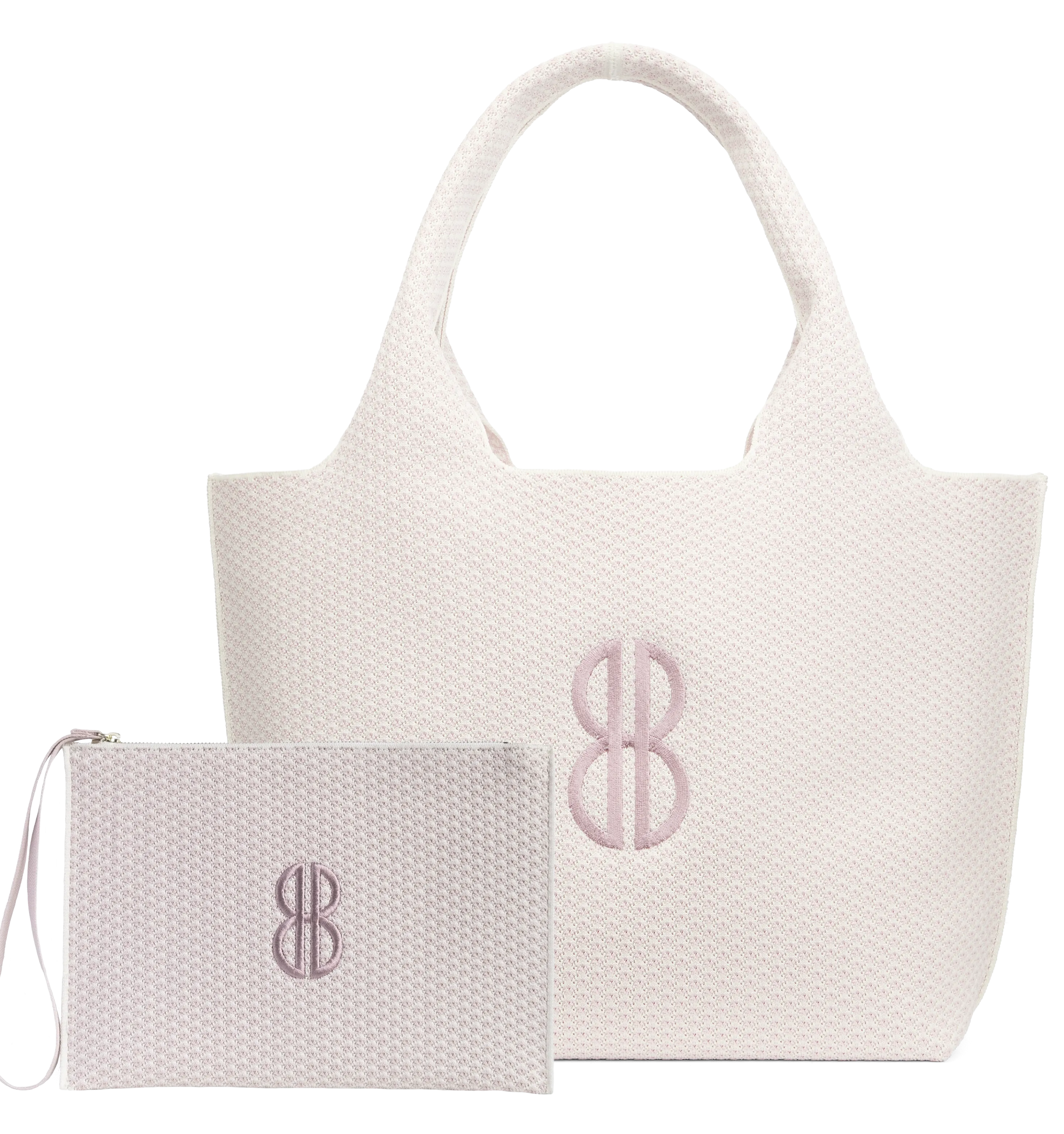 Sutton City Tote - Petal Pink Diamond Monogram - Large