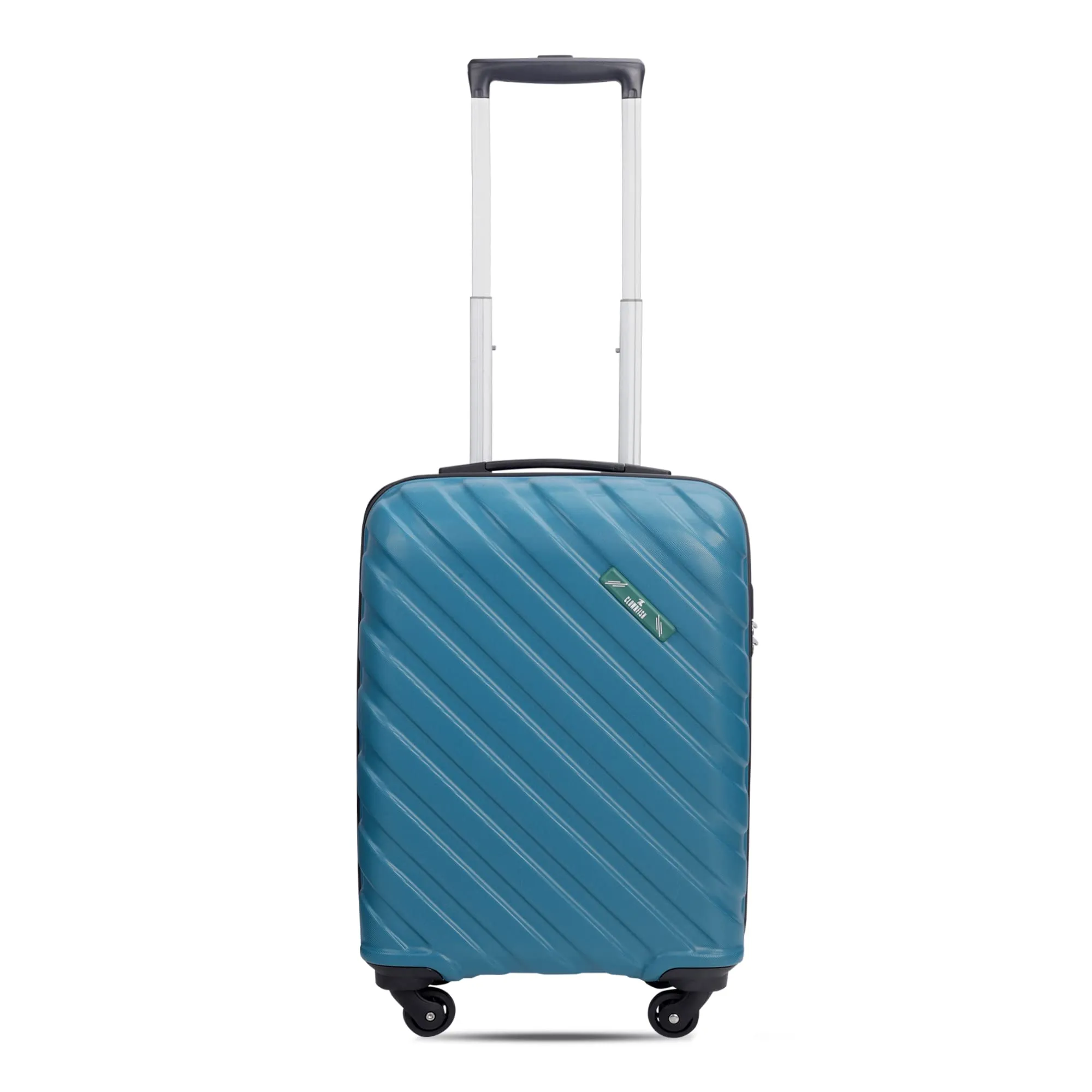 THE CLOWNFISH Armstrong Luggage ABS Hard Case Suitcase Four Wheel Trolley Bag- Teal (Small size,54 cm-20 inch)